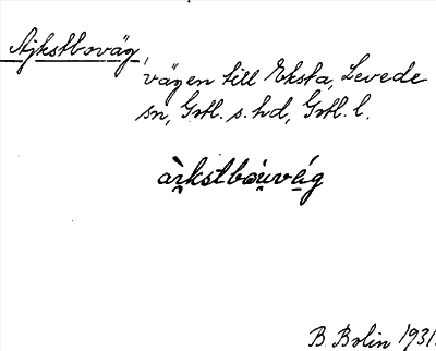 Bild på arkivkortet för arkivposten Ajkstboväg
