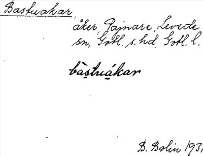 Bild på arkivkortet för arkivposten Bastuakar