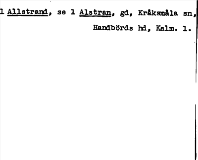 Bild på arkivkortet för arkivposten Allstrand, se 1 Alstran
