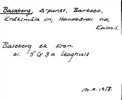 Bild på arkivkortet för arkivposten Basaberg