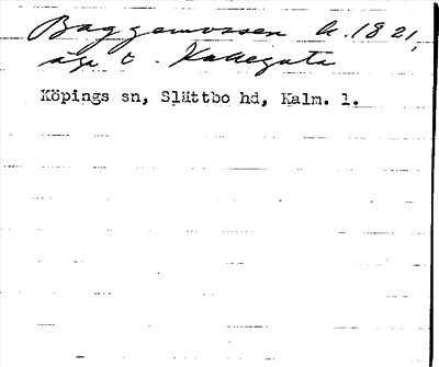 Bild på arkivkortet för arkivposten Baggemossen