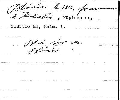 Bild på arkivkortet för arkivposten Blårör