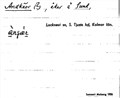 Bild på arkivkortet för arkivposten Andkärr(?)