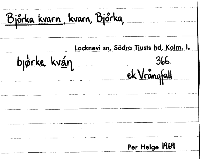 Bild på arkivkortet för arkivposten Björka kvarn