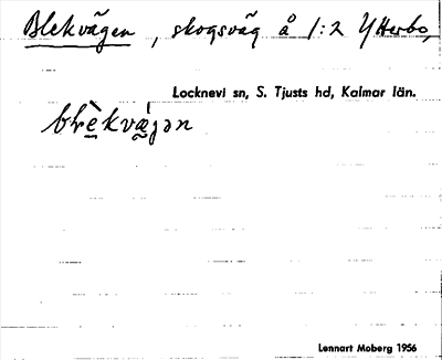 Bild på arkivkortet för arkivposten Blekvägen