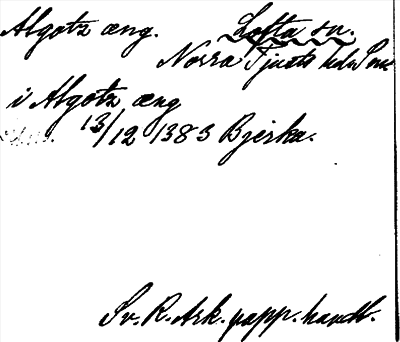 Bild på arkivkortet för arkivposten Algotz æng.