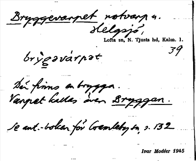 Bild på arkivkortet för arkivposten Bryggevarpet