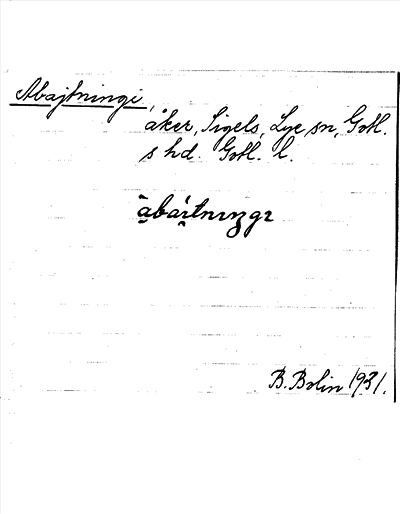 Bild på arkivkortet för arkivposten Abajtningi