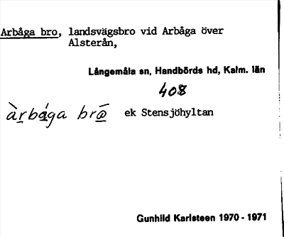 Bild på arkivkortet för arkivposten Arbåga bro