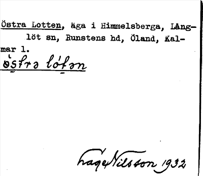 Bild på arkivkortet för arkivposten Östra Lotten