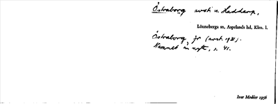 Bild på arkivkortet för arkivposten Östraborg