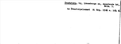 Bild på arkivkortet för arkivposten Övedstorp