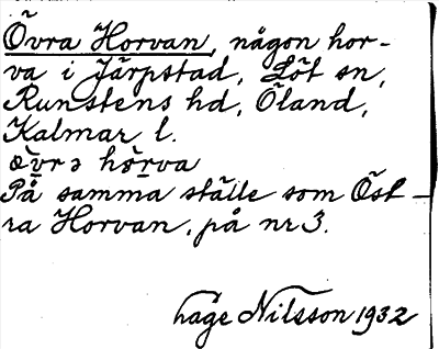Bild på arkivkortet för arkivposten Övra Horvan