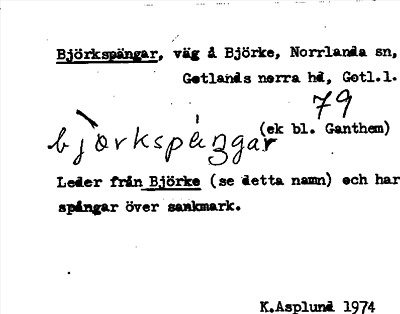 Bild på arkivkortet för arkivposten Björkspängar