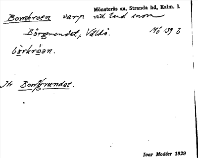 Bild på arkivkortet för arkivposten Borrekroen