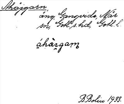 Bild på arkivkortet för arkivposten Ahåjgarn