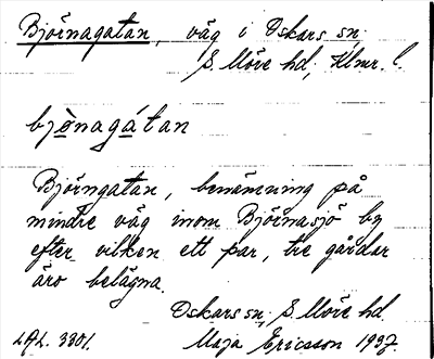 Bild på arkivkortet för arkivposten Björnagatan