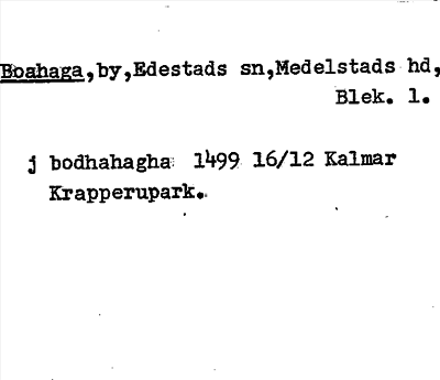 Bild på arkivkortet för arkivposten Boahaga