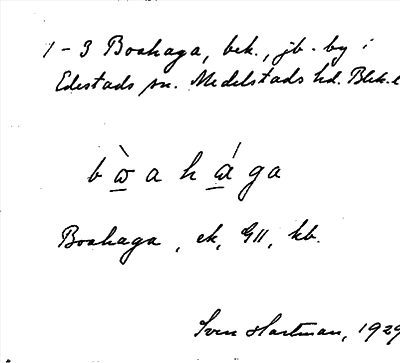 Bild på arkivkortet för arkivposten Boahaga