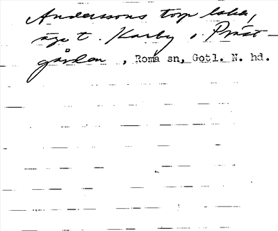 Bild på arkivkortet för arkivposten Anderssons torp