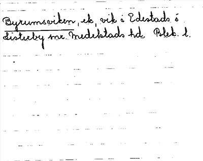 Bild på arkivkortet för arkivposten Byrumsviken