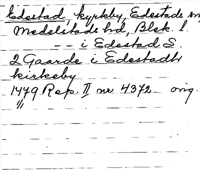 Bild på arkivkortet för arkivposten Edestad