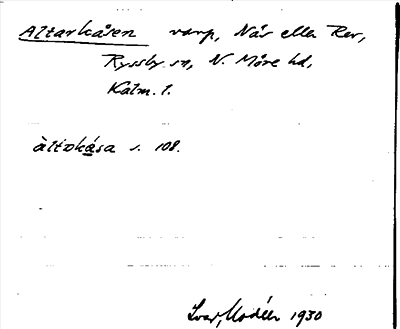 Bild på arkivkortet för arkivposten Altarkåsen