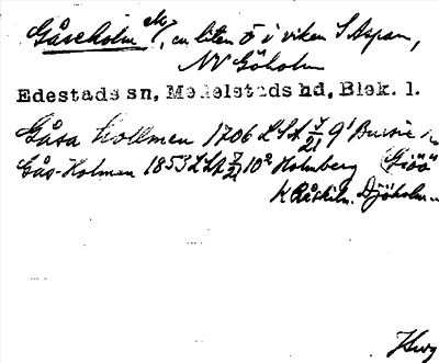 Bild på arkivkortet för arkivposten Gåseholm