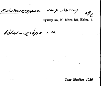Bild på arkivkortet för arkivposten Boholmsgroppan