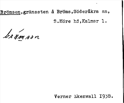 Bild på arkivkortet för arkivposten Brömsen