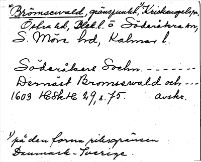 Bild på arkivkortet för arkivposten *Brömsewald