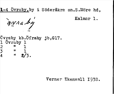 Bild på arkivkortet för arkivposten Övraby