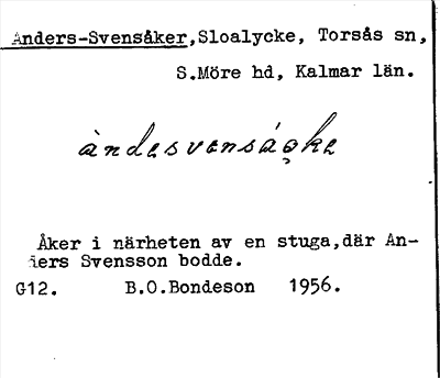 Bild på arkivkortet för arkivposten Anders-Svensåker