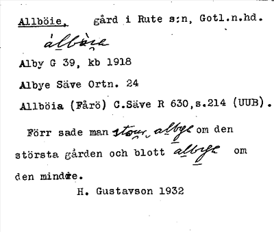 Bild på arkivkortet för arkivposten Allböie