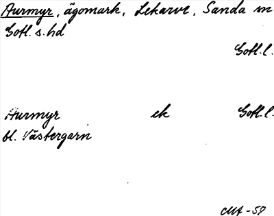 Bild på arkivkortet för arkivposten Aurmyr