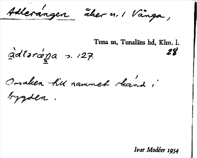 Bild på arkivkortet för arkivposten Adlerängen
