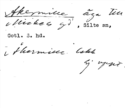 Bild på arkivkortet för arkivposten Akermille