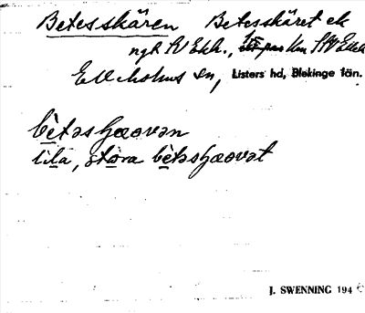 Bild på arkivkortet för arkivposten Betesskären