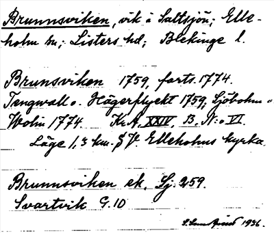 Bild på arkivkortet för arkivposten Brunnsviken