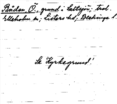 Bild på arkivkortet för arkivposten Bråden, Ö.