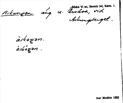 Bild på arkivkortet för arkivposten Askungen
