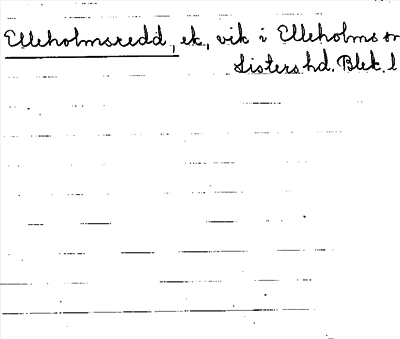 Bild på arkivkortet för arkivposten Elleholmsredd