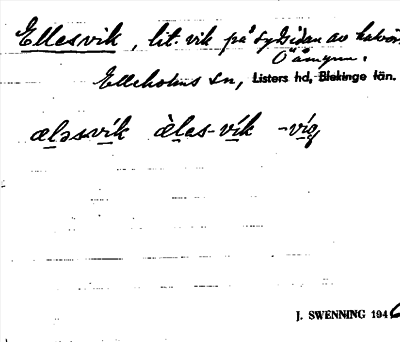 Bild på arkivkortet för arkivposten Ellesvik
