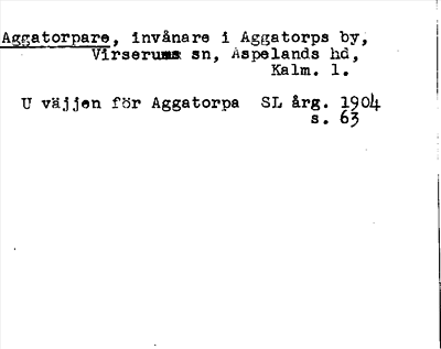 Bild på arkivkortet för arkivposten Aggatorpare