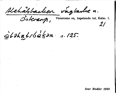 Bild på arkivkortet för arkivposten Alehålsbacken
