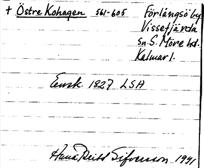 Bild på arkivkortet för arkivposten +Östre Kohagen