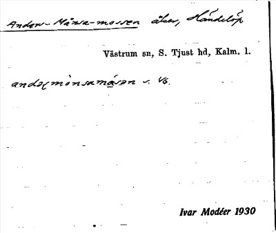 Bild på arkivkortet för arkivposten Anders-Månsa-mossen