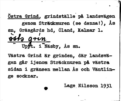 Bild på arkivkortet för arkivposten Östra Grind