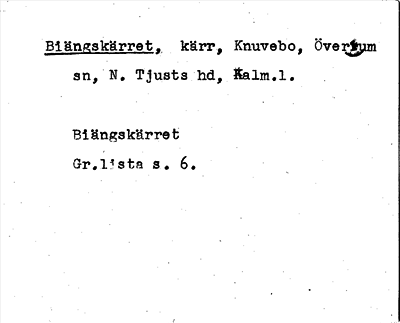 Bild på arkivkortet för arkivposten Biängskärret