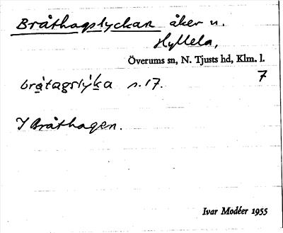 Bild på arkivkortet för arkivposten Bråthagslyckan